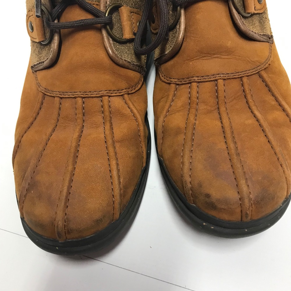 UGG Australia Adirondack Waterproof Duck Boots Brown Leather Suede Shearling - Picture 12 of 16